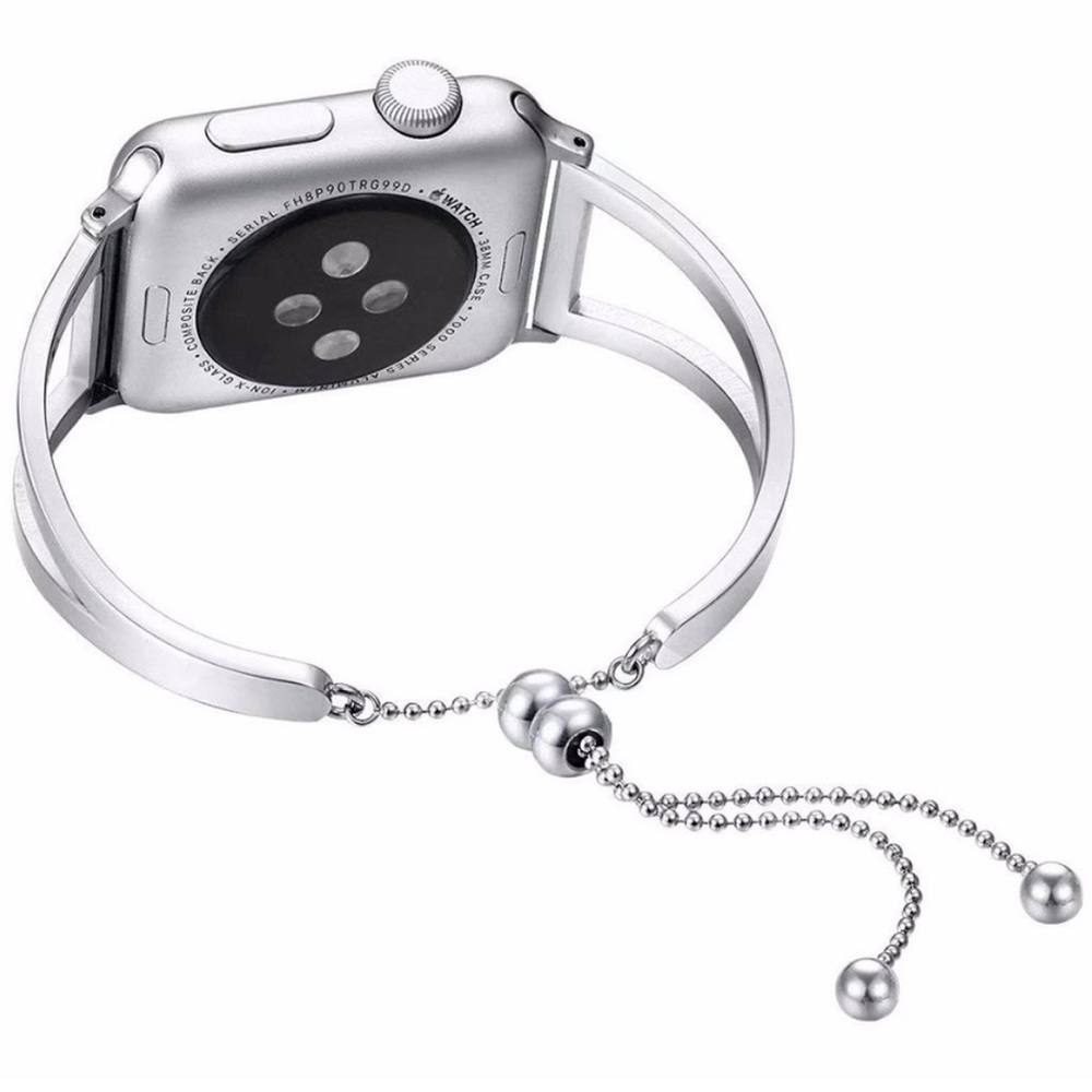 Silver Tone Apple Watch Band 42mm